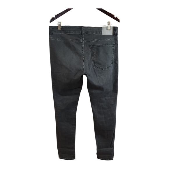 6397 Mini Skinny Jeans in Charcoal Ankle Length Super Stretchy Women's 31 - Picture 6 of 8